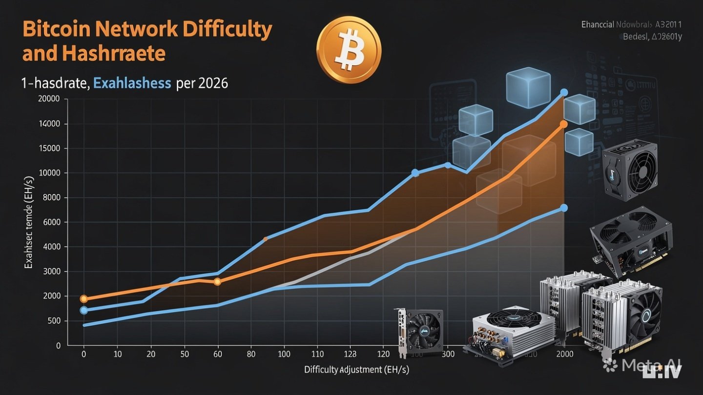  Bitcoin Network Difficulty & Hashrate Trends