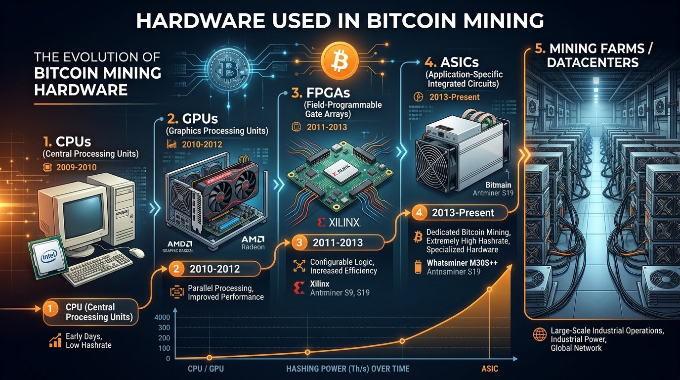Hardware Used in Bitcoin Mining