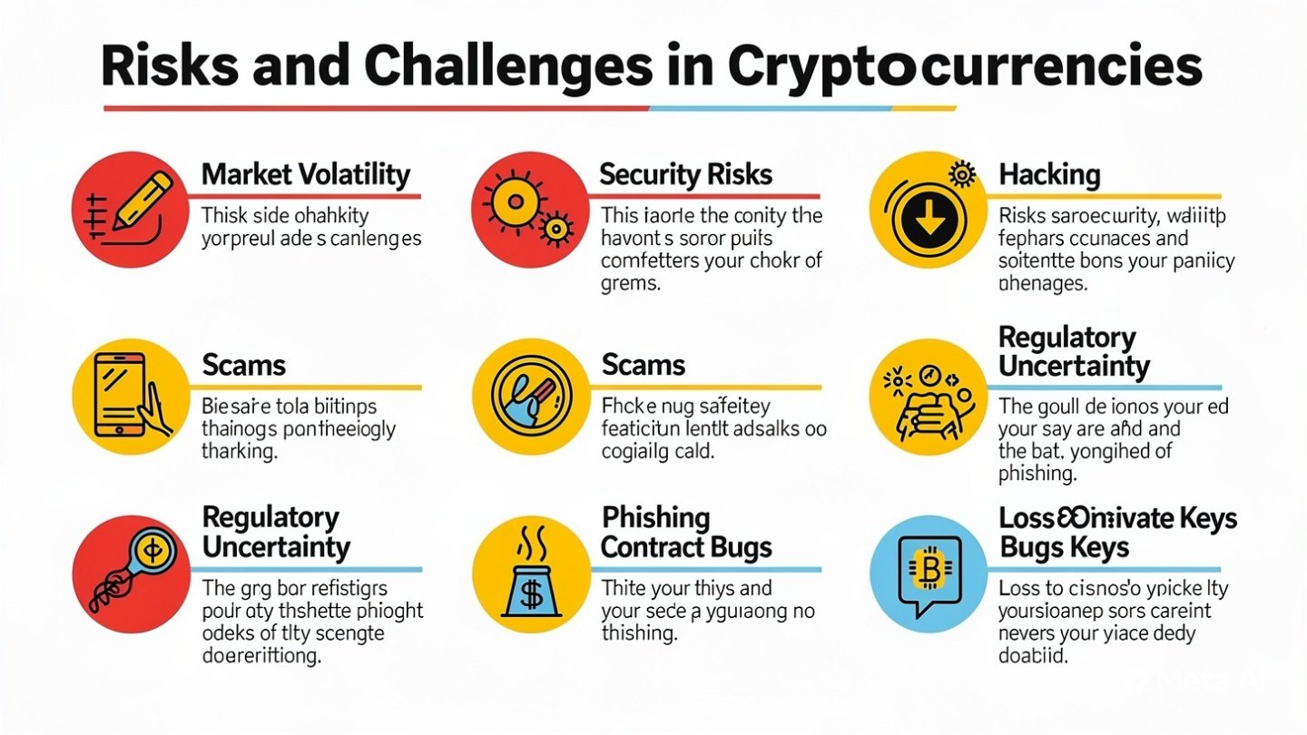 Risks and Challenges in Cryptocurrencies