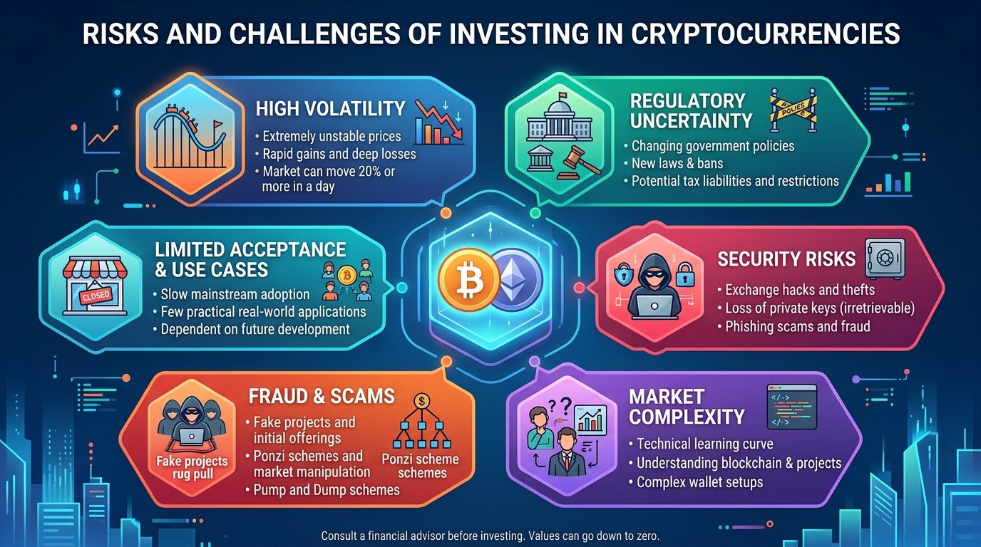 Risks and Challenges of Investing in Cryptocurrencies