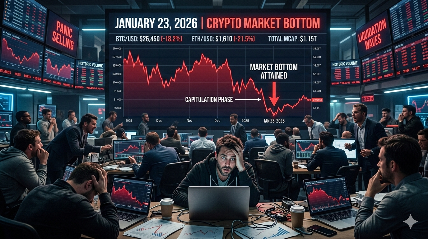 crypto market bottom January 2026