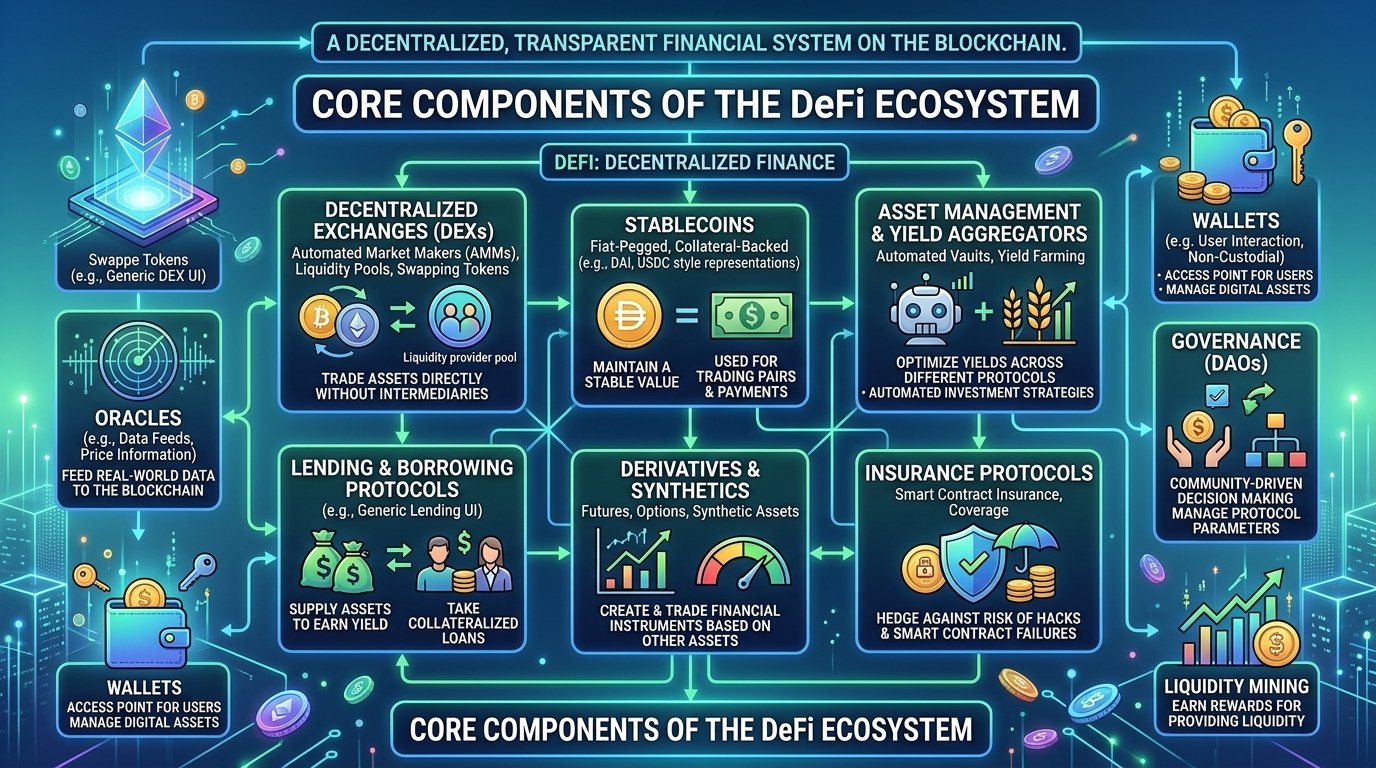 Core Components of the DeFi Ecosystem